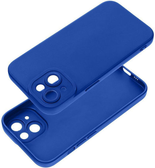 Matt Umschlag Rückseite Silikon Blau (iPhone 16 Pro)
