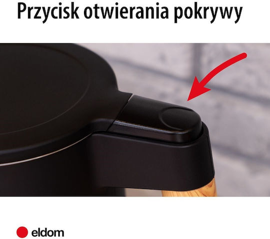 Eldom Βραστήρας 1.7lt 2200W Γκρι