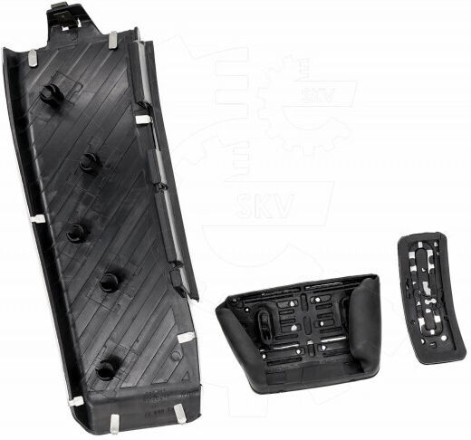 SKV Σετ Πεταλιέρες Αυτοκινήτου για Audi A4 / A5 / A6 / A7 / A8 / Q3 / Q5 Ασημί 3τμχ