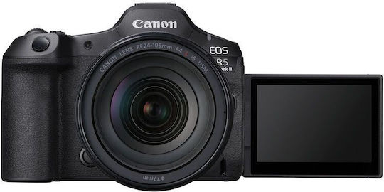 Canon EOS R5 Mark II Mirrorless Camera Kit (RF 24-105mm F4L IS USM) Black