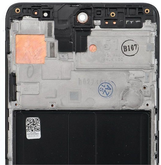 Fixcell LCD дисплей Samsung A51 4G AMOLED с рамка черен смяна стъкло OEM