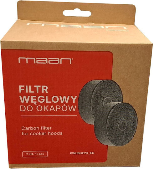 Maan Replacement Activated Carbon Filters For Vent Hood 3cm 2 Pieces