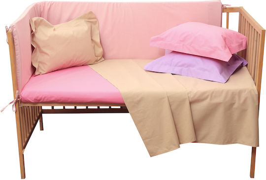 Anna Riska Prestige Baby Sheets Set Cradle Cotton Lilac 80x100cm 2pcs