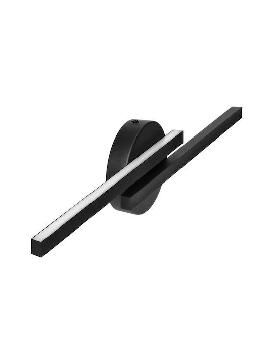 Adviti Classic Lamp Bathroom with Integrated LED and Natural White Light Black 5cm