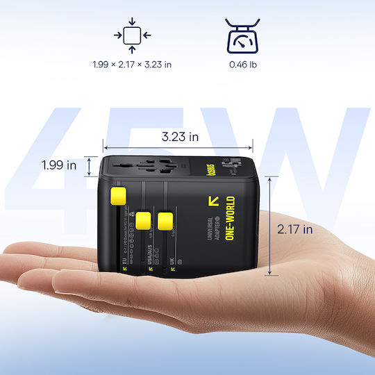 Baseus Steckdosenadapter von Universal zu Universal