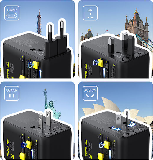 Baseus Steckdosenadapter von Universal zu Universal