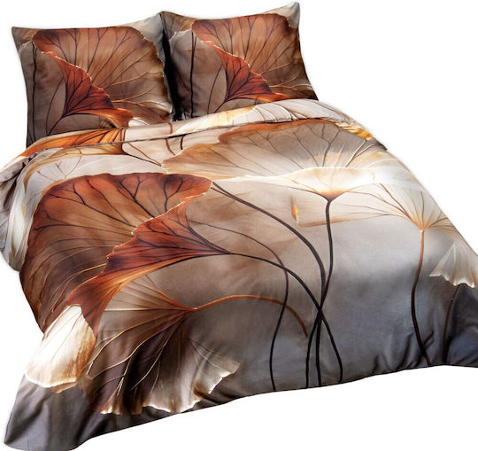 Darymex Single Set 140x200cm Orange Flowers