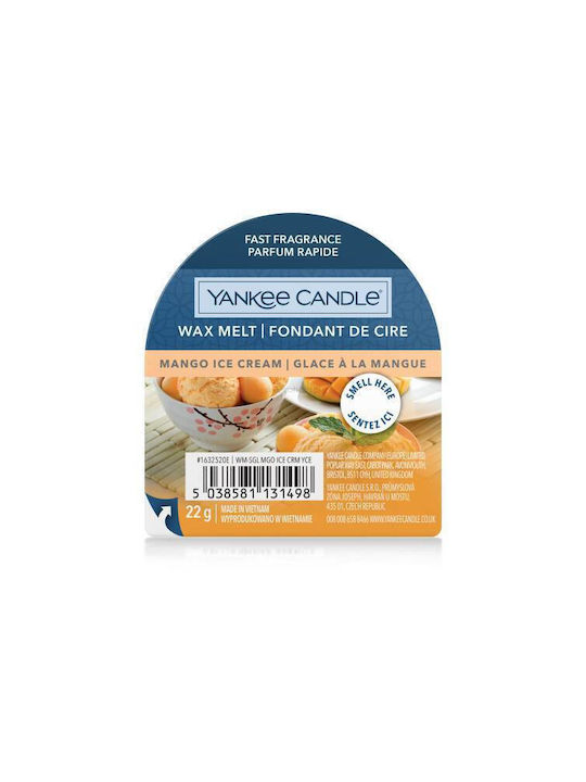 Yankee Candle Duft-Wachs-Schmelze mit Duft Mango-Eiscreme 22gr
