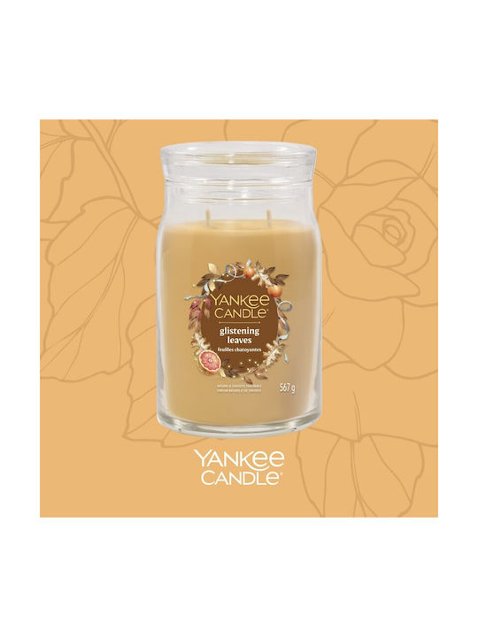 Schimmernde Blätter Yankee Candle Signature Große Aromatische Kerze Mit Zwei Dochten Neu 2025