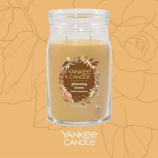 Schimmernde Blätter Yankee Candle Signature Große Aromatische Kerze Mit Zwei Dochten Neu 2025
