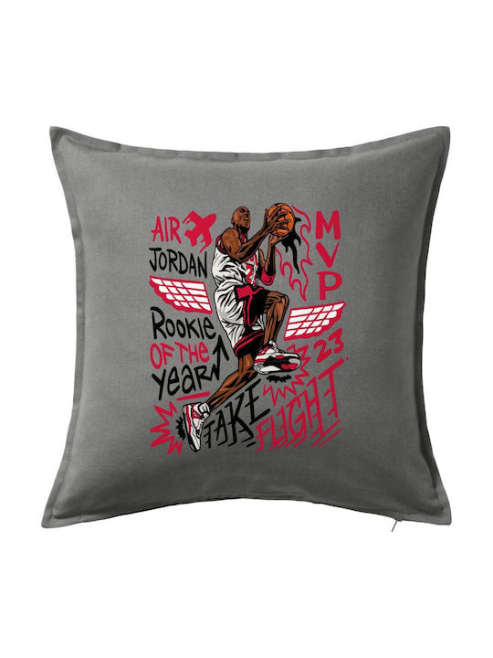 Jordan Sofa Pillow Grey 100% Cotton Contains Filling 50x50cm