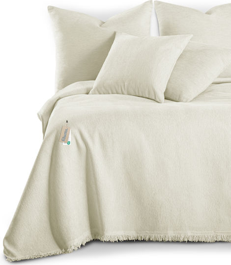 Filumi Κουβερλί Υπέρδιπλο από Πολυεστέρα Cream 230x280cm