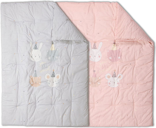 Nef-Nef Homeware Duvet Crib Cotton Special Party Blue 110x140cm