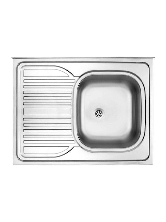Deante Drop-In Sink Inox W60xD80cm Silver