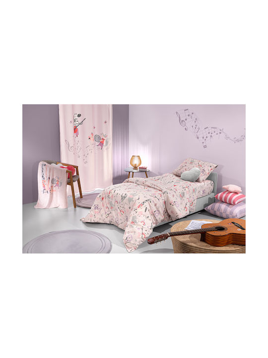 Saint Clair Set Kids Duvet Cover Single With Pillowcase Pink 160x220cm