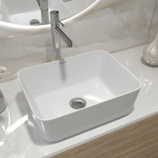 Soncera Cello Надеждна мивка Порцелан 41x30x14.5см Бял