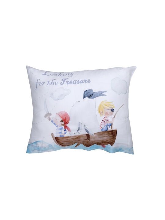Anna Riska Baby Pillowcase Made of 100% Cotton Light Blue 30x40cm