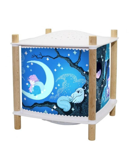 Trousselier Rotativ Lampă de proiecție pentru copii Fereastră Noapte cu Proiecție de Stele Multicolor