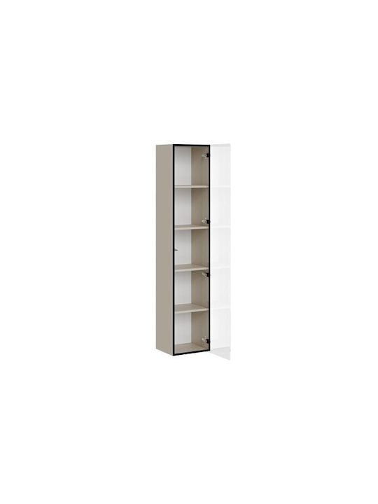 Wall Living Room Display Cabinet Made of Particle Board with Windowed Kashmir 35x31x168cm