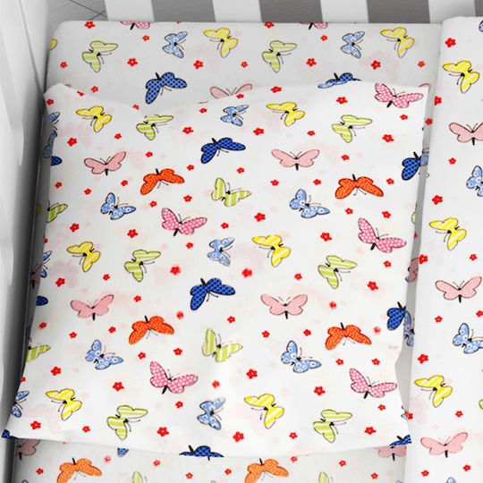 Dimcol Butterfly Kids Cotton Pillowcase 35x45cm 49 Multi