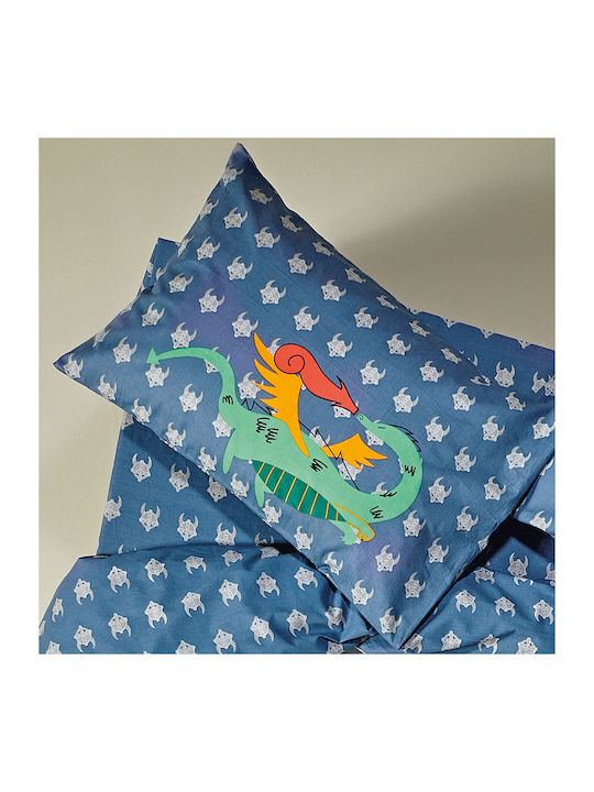 Kentia Viking Kids Cotton Pillowcase Set 50x70cm GREY- RED- BLUE- GREEN