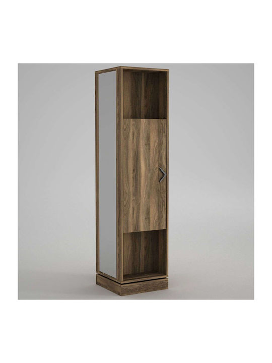 Roll Entry Furniture with Shoe Rack Walnut 44.8x44.8x180cm