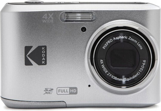 Kodak PIXPRO FZ45 Friendly Compact Camera 16MP Full HD (1080p) 4x Optical Zoom Silver