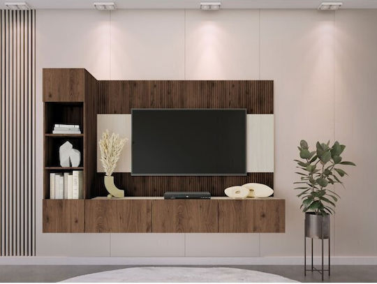 Living Room TV Unit Comfivo Salix Brown