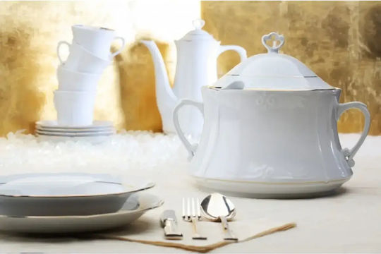 Cryspo Trio Porcelain Teapot Set 9 Pieces