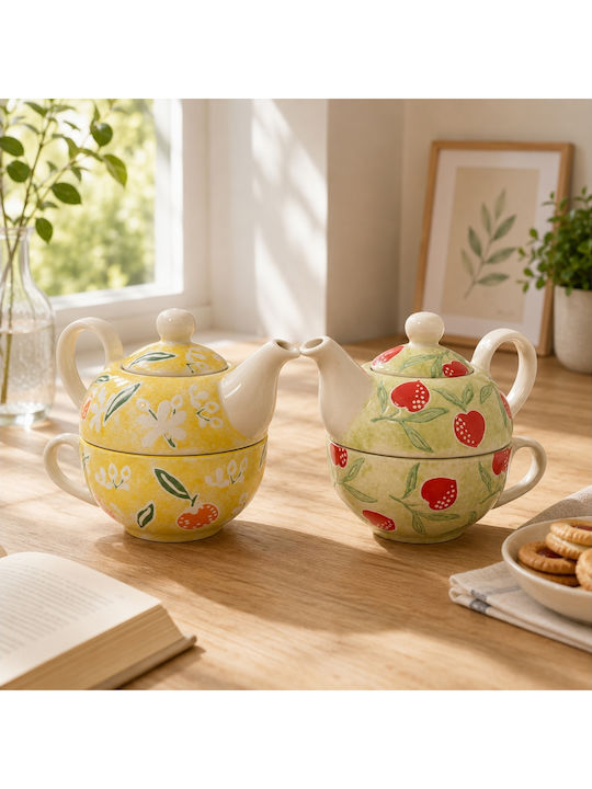 Teapot with Cup Ceramic