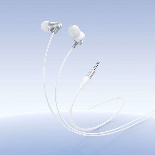 Hoco M119 In-ear Căști handsfree cu mufă 3.5mm Argintii