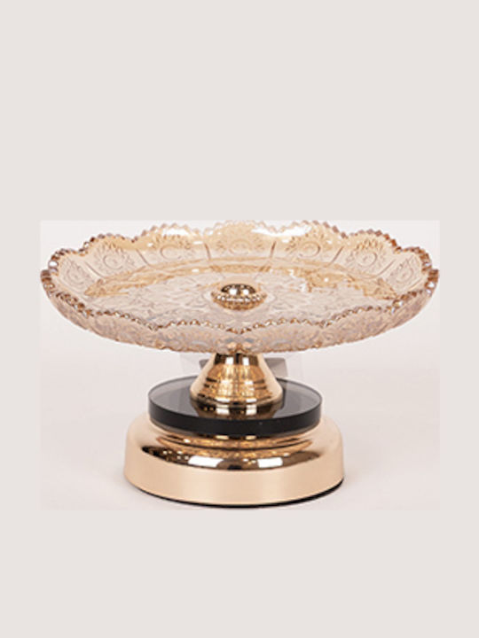 Decorative Cake Stand Gold 18x19cm