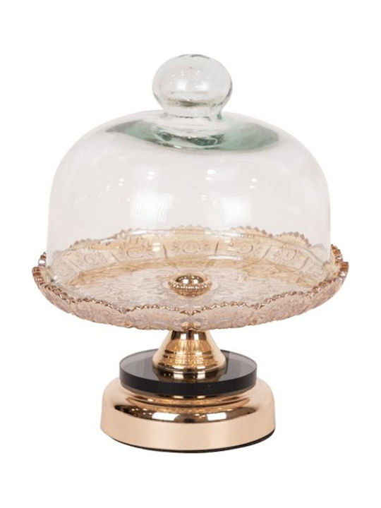 Decorative Cake Stand Gold 18x19cm