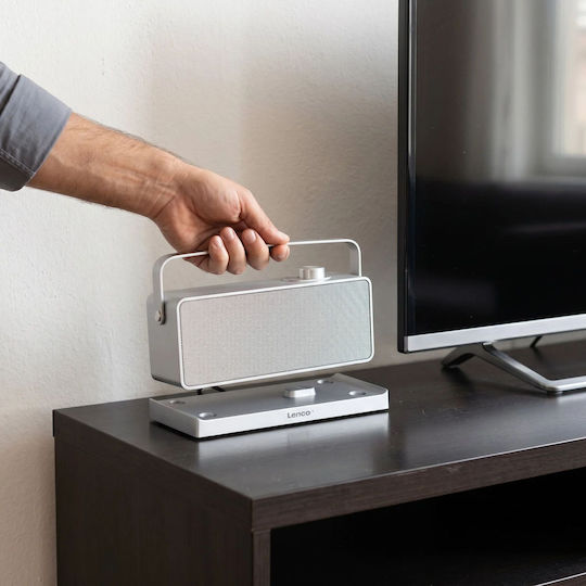Lenco Ηχείο Bluetooth 7W Ασημί WTVS-100