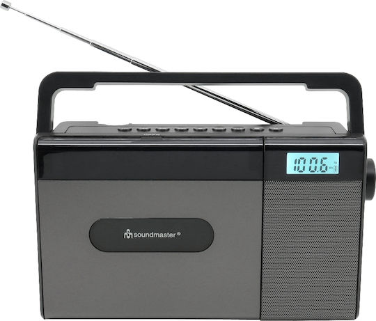 Soundmaster RCD1170SW Portable Battery Radio with Bluetooth and USB Grey