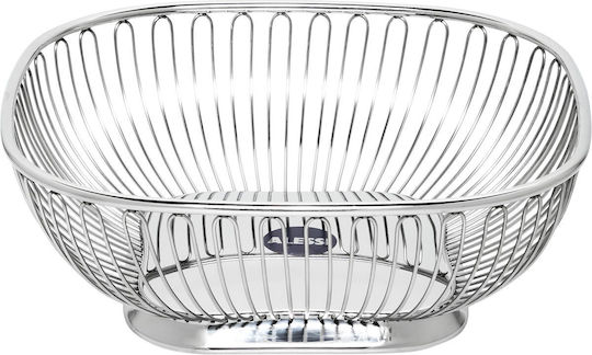 Alessi Inox Fruit Bowl Gray 23x23cm