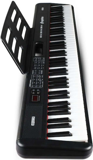 SUPRIMO SUPRIMO Tastatur 88035L mit 88 Tasten mit Gestell Schwarz