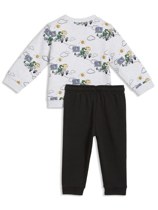 Kids Sweatpants Set With Top White Minicats