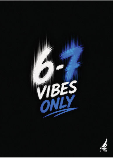 Aigaio Spiral Notebook 6-7 Vibes Only B5 17x25cm 4 Subjects