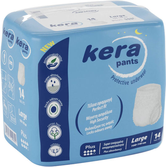 Kera Plus Пелени-гащички за инконтиненция Large 14 бр