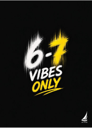 Aigaio Spiral Notebook 6-7 Vibes Only B5 17x25cm 1 Subject