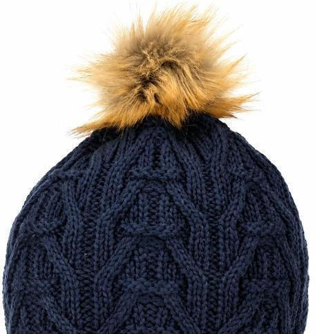 Lux Beanie Căciulă Tricotată Pentru Femei În Culoare Albastră