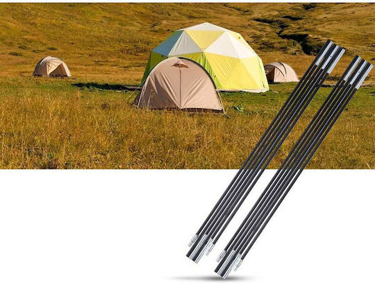 Replacement Tent Poles 340cm Fiberglass Absolute Stability Set of 2 Pieces