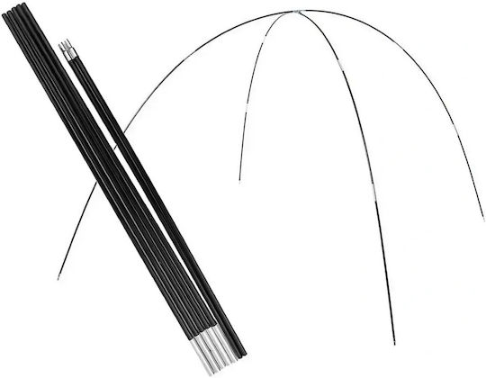 Replacement Tent Poles 340cm Fiberglass Absolute Stability Set of 2 Pieces