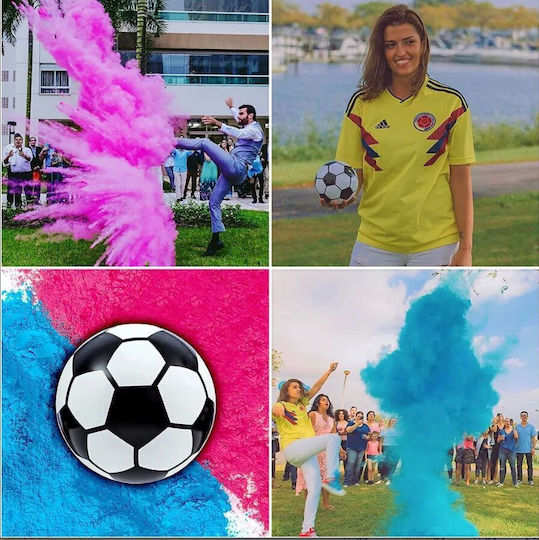 Футболна топка Gender Reveal Розов прах