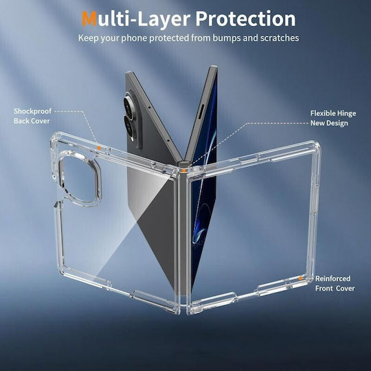 SSCase Plastic Transparent Back Cover Samsung Galaxy Z Fold8 5g