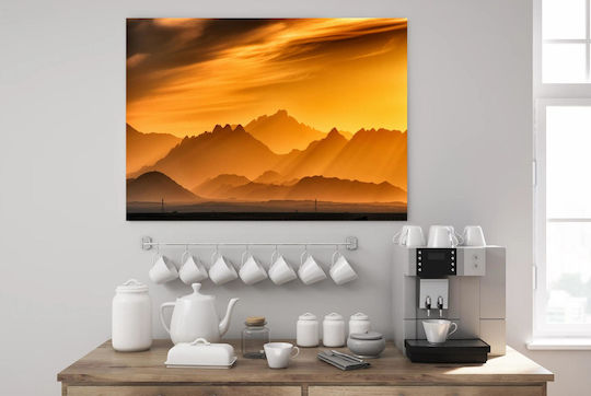 Painting Golden Mountain Sunset Golden Mountain Sunset 150x100