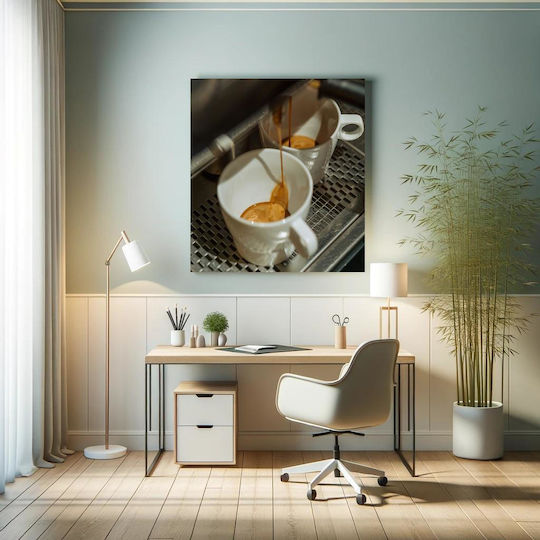 Painting Espresso Pouring Into Cups Espresso Pouring Cups 110x110