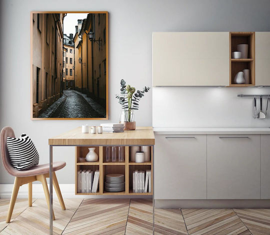 Painting Narrow Alleyway In City Narrow Alleyway In City 100x150