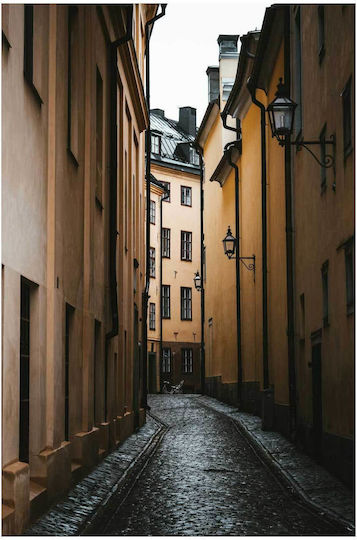 Painting Narrow Alleyway In City Narrow Alleyway In City 100x150